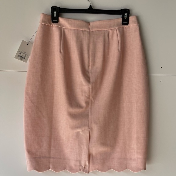 Elle Women's Pink Straight Pencil Short Midi Skirt Career Office Skirt, Sz 6 - Picture 12 of 13